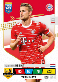 Matthijs de Ligt Bayern Munchen 2023 FIFA 365 Team Mate #245
